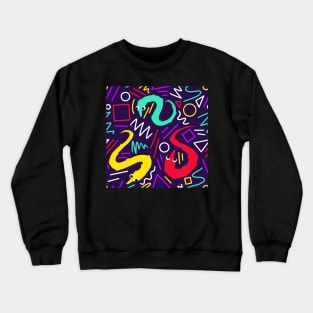 worm on a string pattern Crewneck Sweatshirt